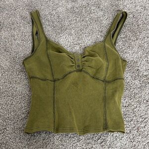 Olive Green Women's Top